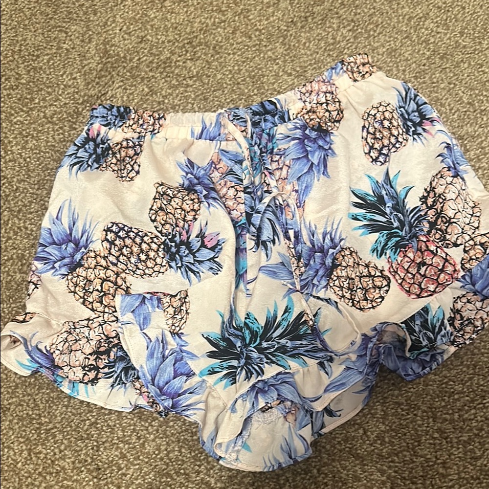 Pineapple Print Women's Shorts